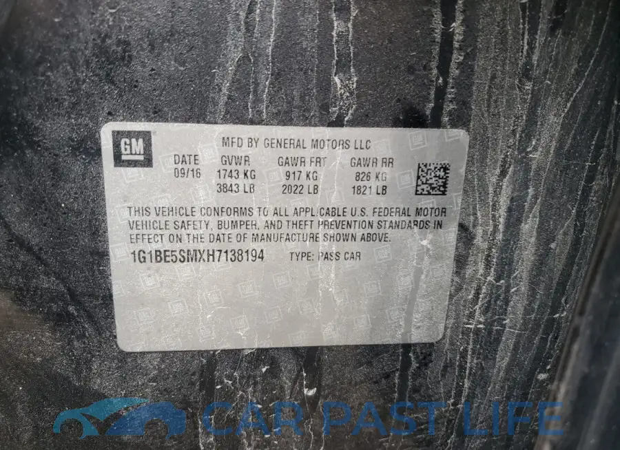 1G1BE5SMXH7138194# 12