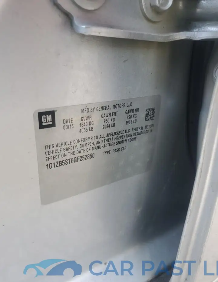 1G1ZB5ST6GF252860# 12