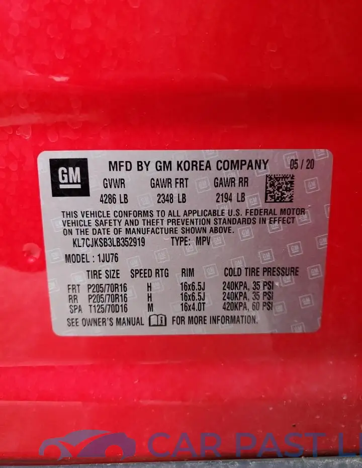 KL7CJKSB3LB352919# 13