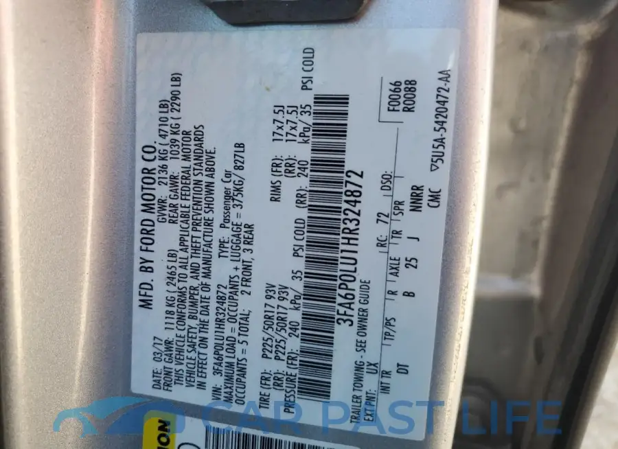 3FA6P0LU1HR324872# 12