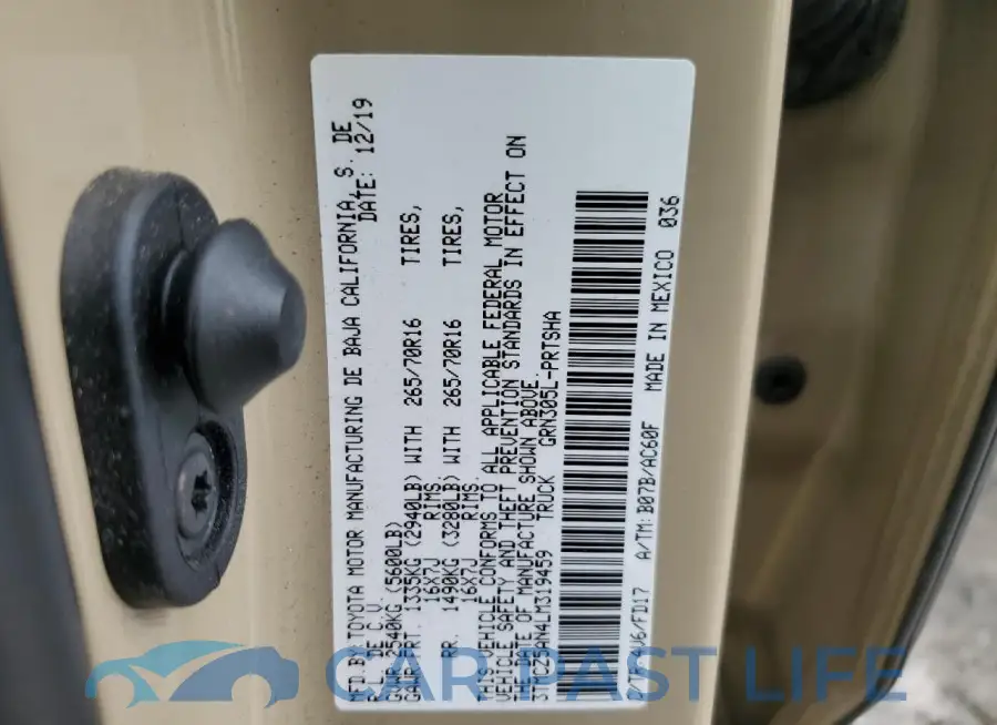 3TMCZ5AN4LM319459# 12