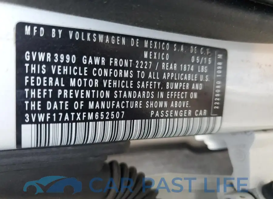 3VWF17ATXFM652507# 13
