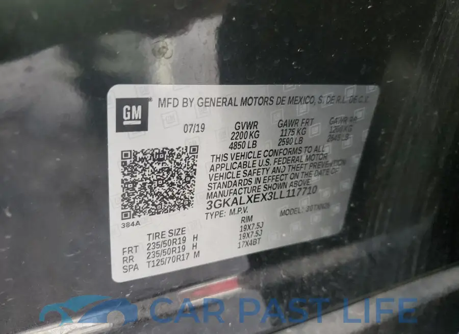 3GKALXEX3LL117710# 13