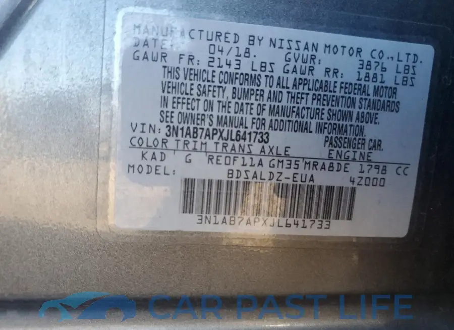 3N1AB7APXJL641733# 12