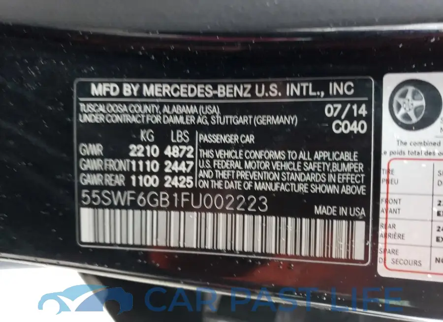55SWF6GB1FU002223# 12
