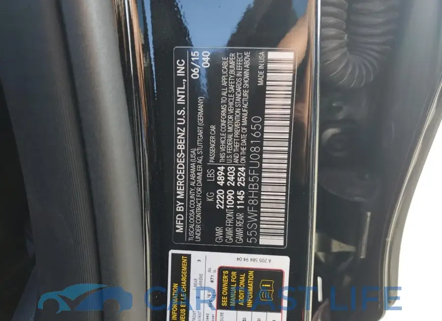 55SWF8HB5FU081650# 12