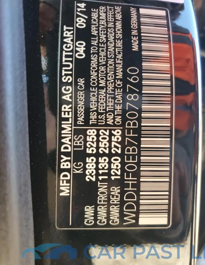 WDDHF0EB7FB078760# 12