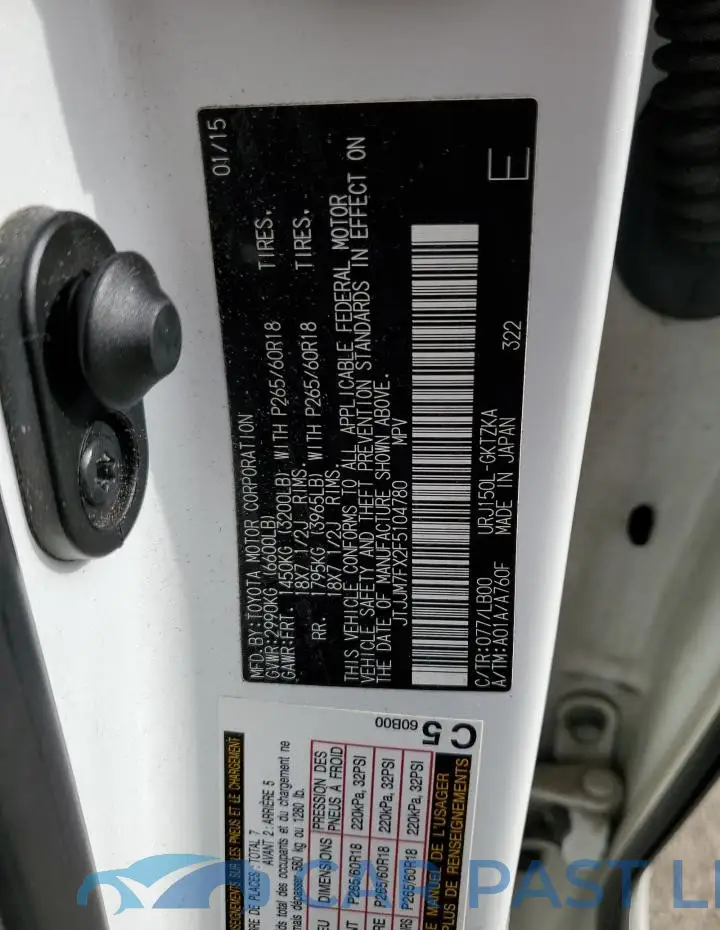 JTJJM7FX2F5104780# 13