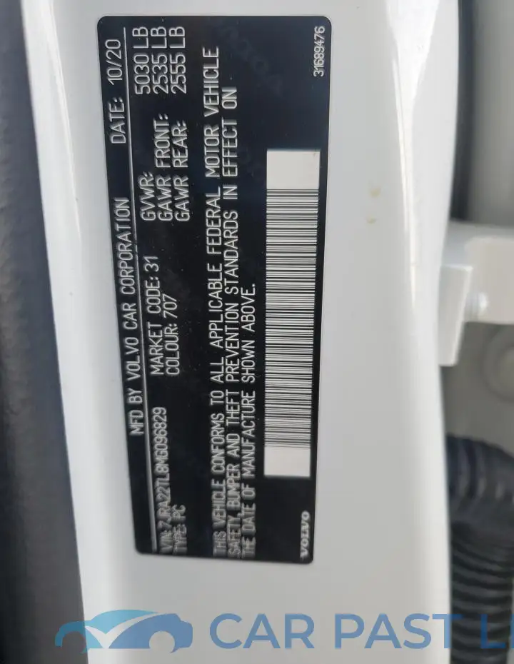 7JRA22TL8MG096829# 12