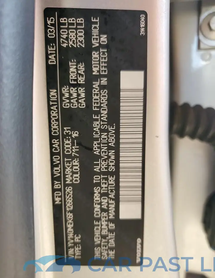 YV140MEK6F1266526# 13