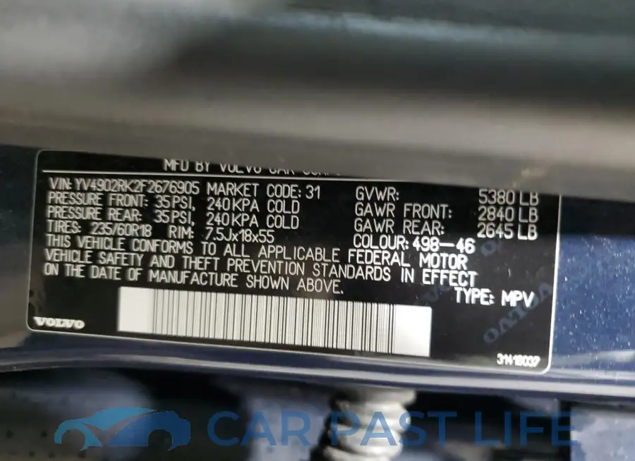 YV4902RK2F2676905# 13