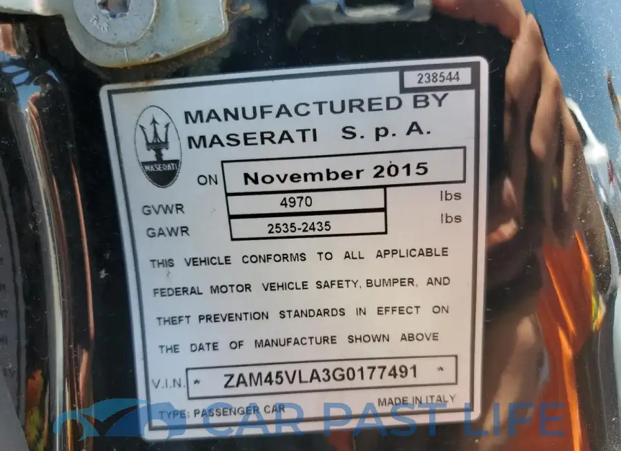 ZAM45VLA3G0177491# 12