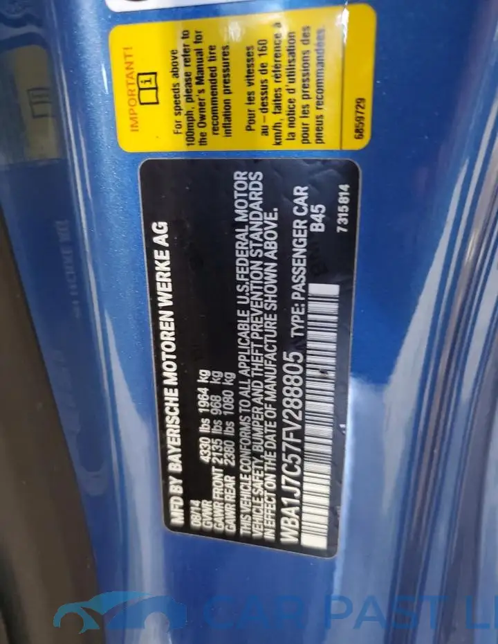 WBA1J7C57FV288805# 13