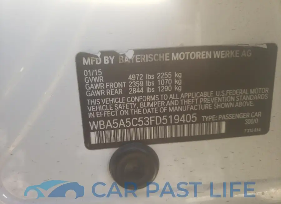 WBA5A5C53FD519405# 12