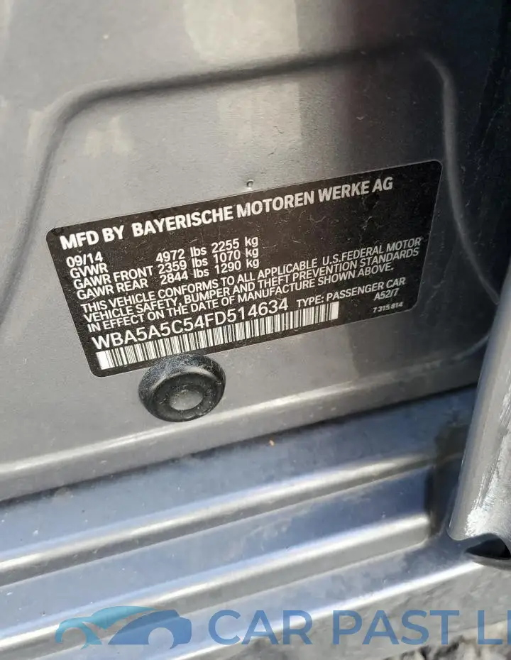 WBA5A5C54FD514634# 12