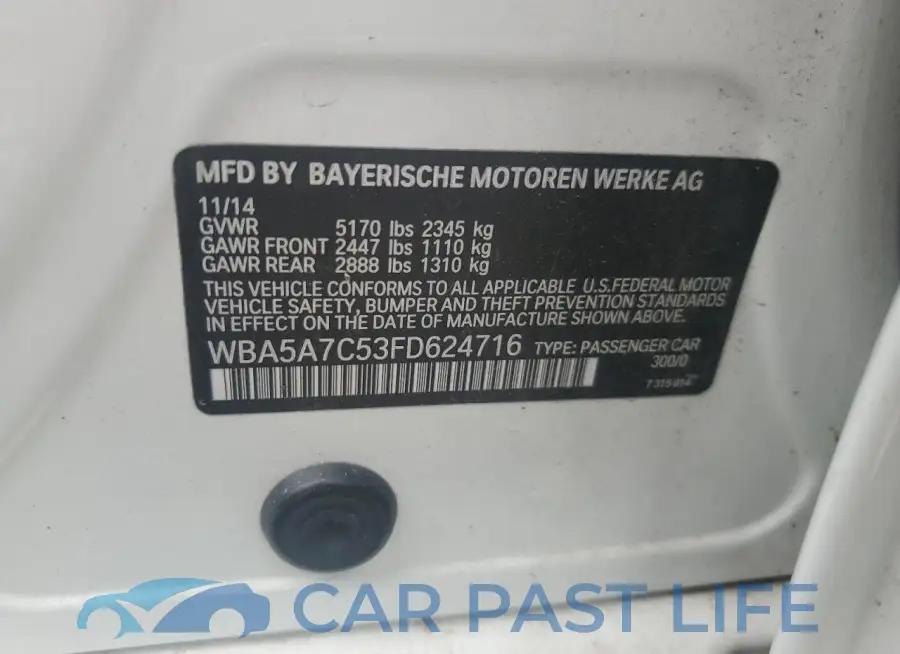 WBA5A7C53FD624716# 12