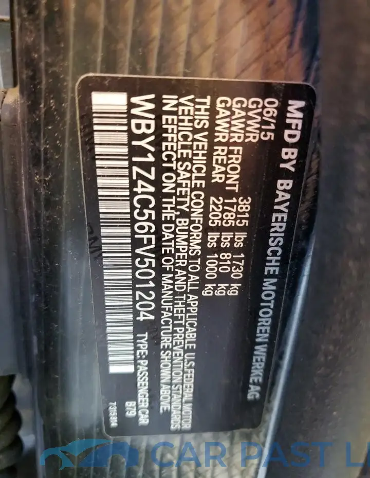 WBY1Z4C56FV501204# 12