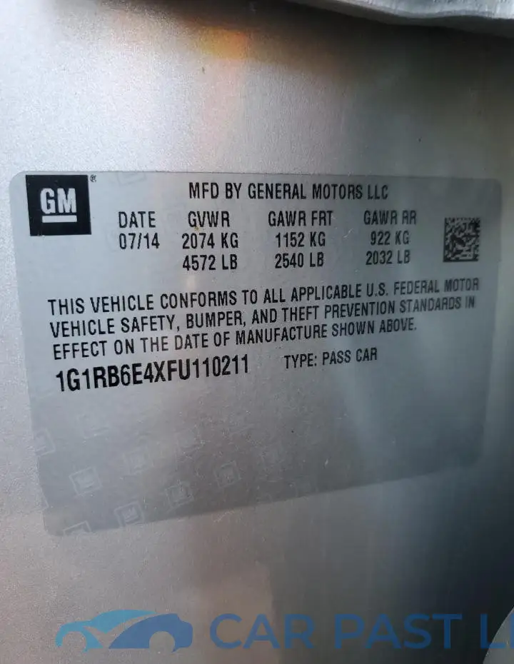 1G1RB6E4XFU110211# 13