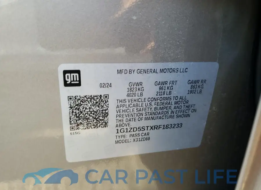 1G1ZD5STXRF183233# 12