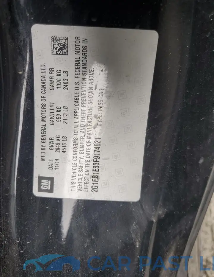 2G1FB1E33F9174021# 12