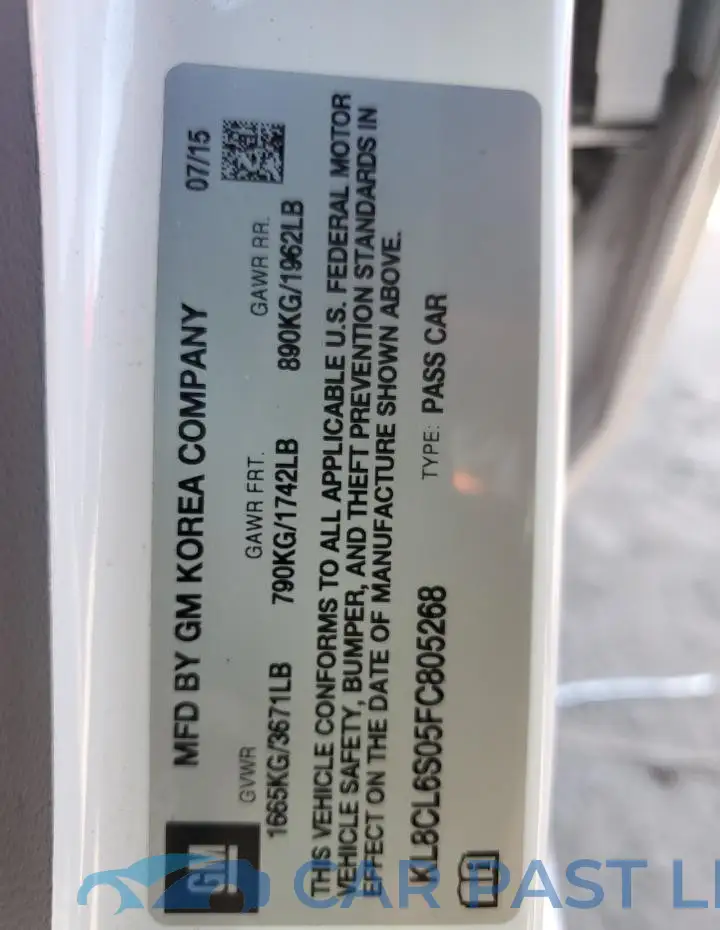 KL8CL6S05FC805268# 12