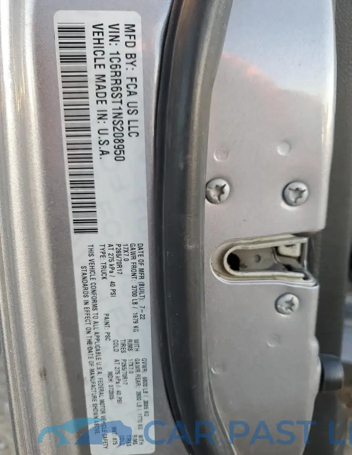 1C6RR6ST1NS208950# 12