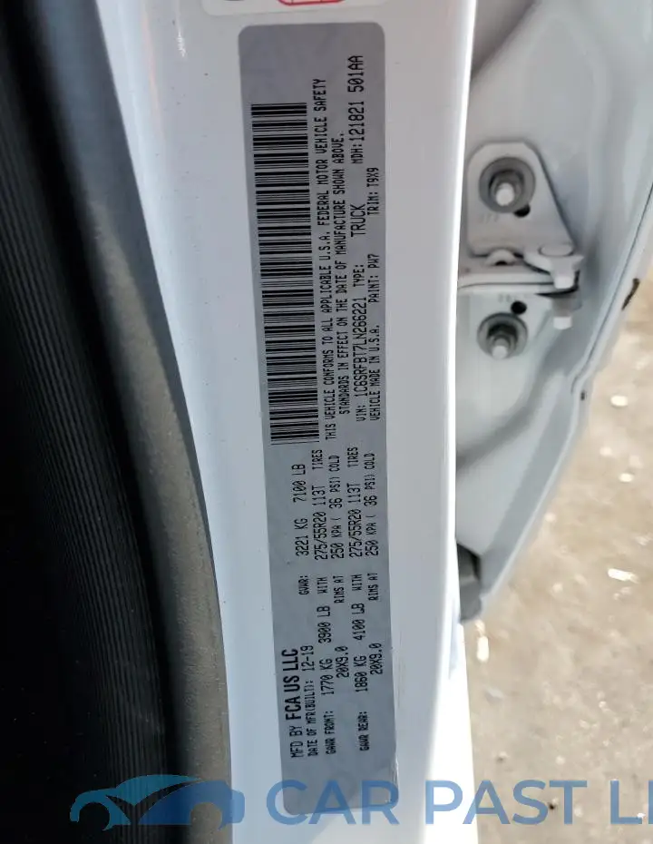 1C6SRFBT7LN266221# 12