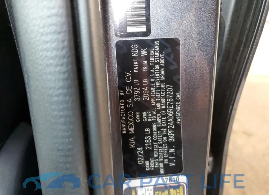 3KPF24AD6RE767207# 13