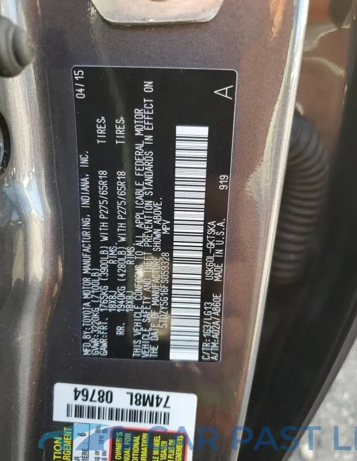 5TDZY5G16FS059328# 13