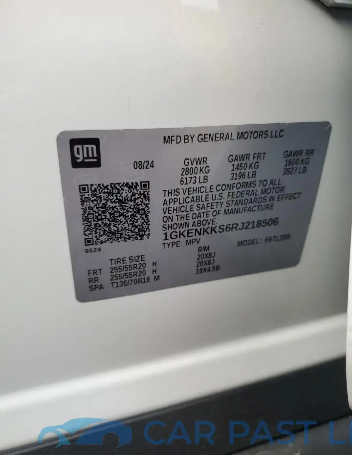 1GKENKKS6RJ218506# 13