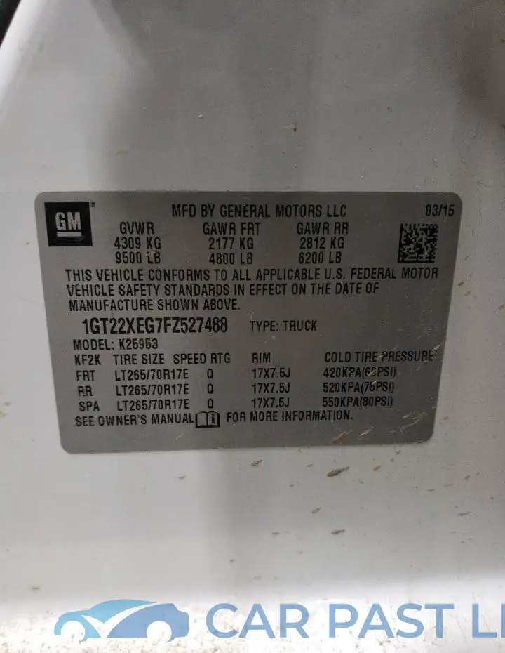 1GT22XEG7FZ527488# 12
