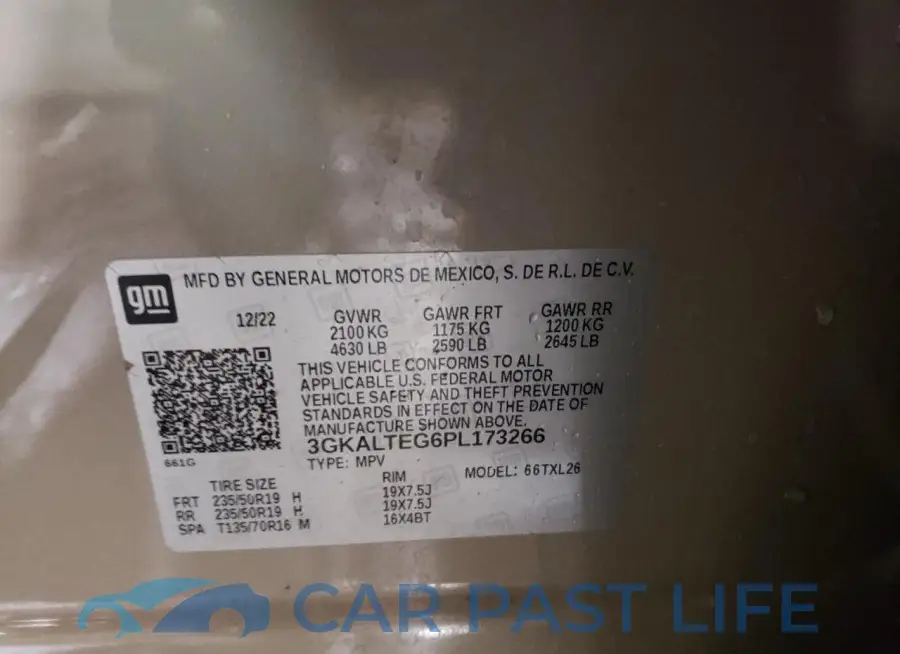 3GKALTEG6PL173266# 13