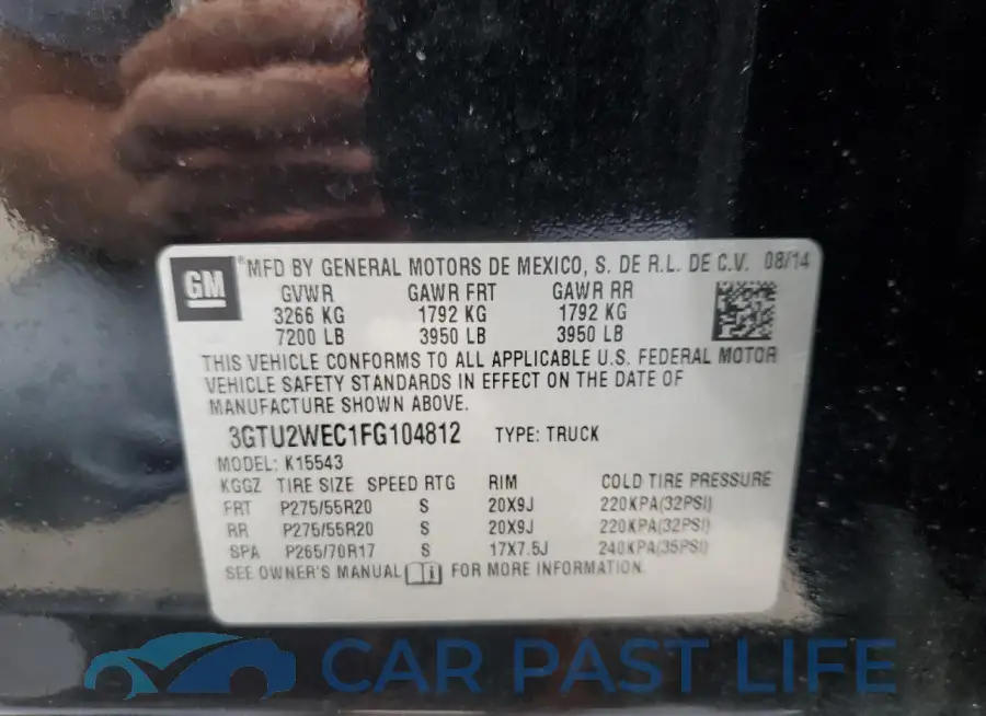 3GTU2WEC1FG104812# 12
