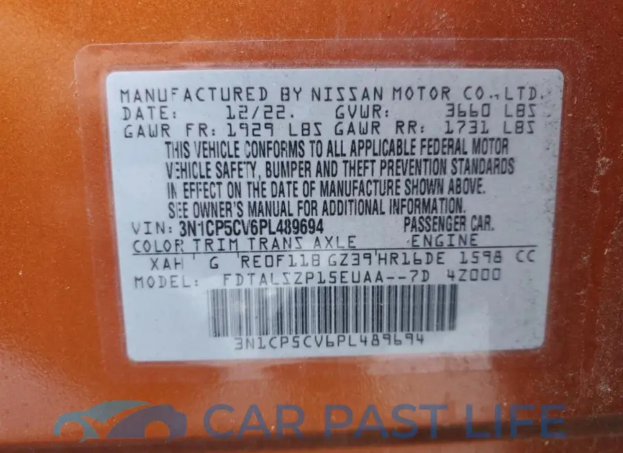 3N1CP5CV6PL489694# 14