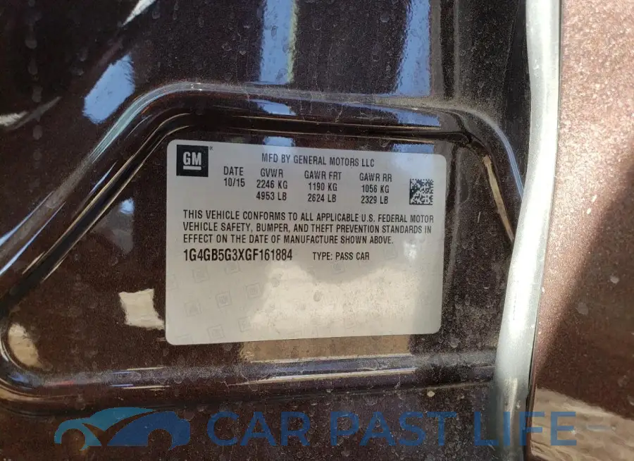 1G4GB5G3XGF161884# 12
