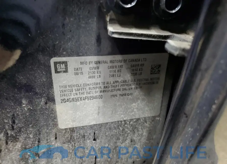 2G4GN5EX4F9294600# 12