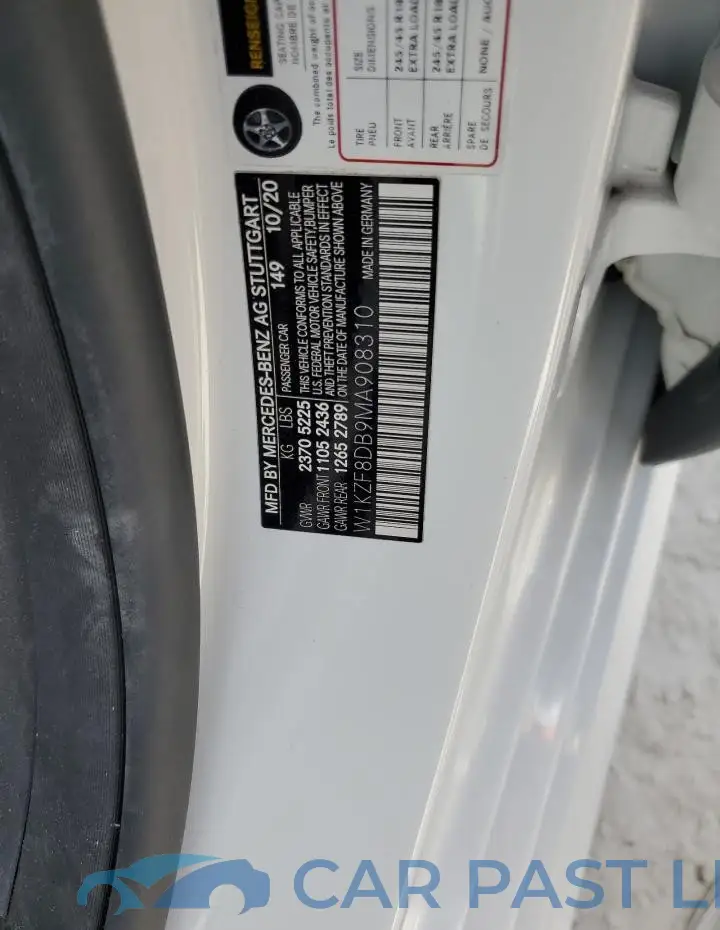 W1KZF8DB9MA908310# 13