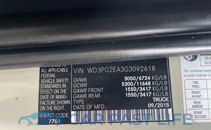 WD3PG2EA3G3092618# 10