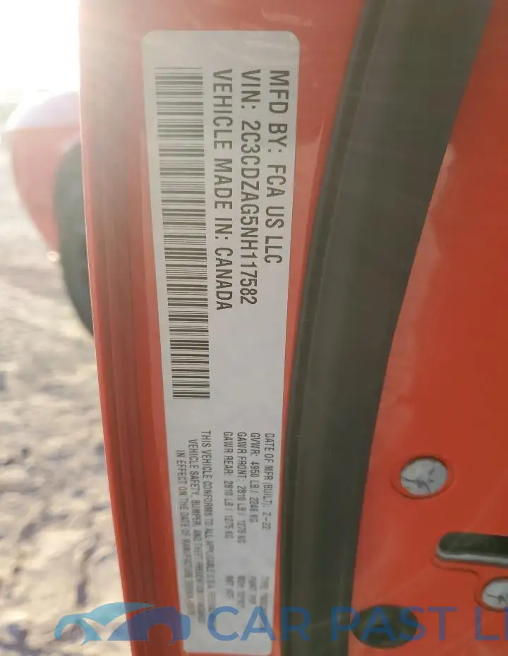 2C3CDZAG5NH117582# 12