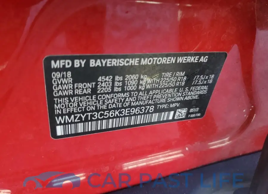 WMZYT3C56K3E96378# 12