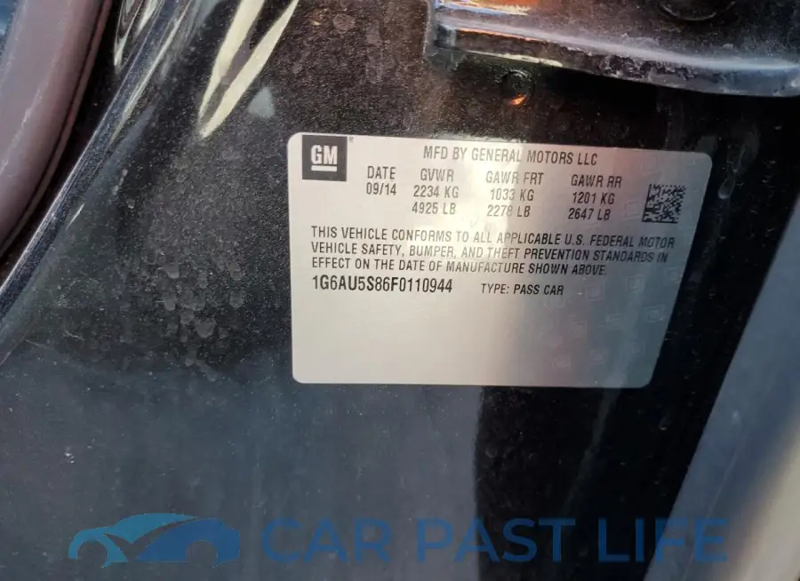 1G6AU5S86F0110944# 13