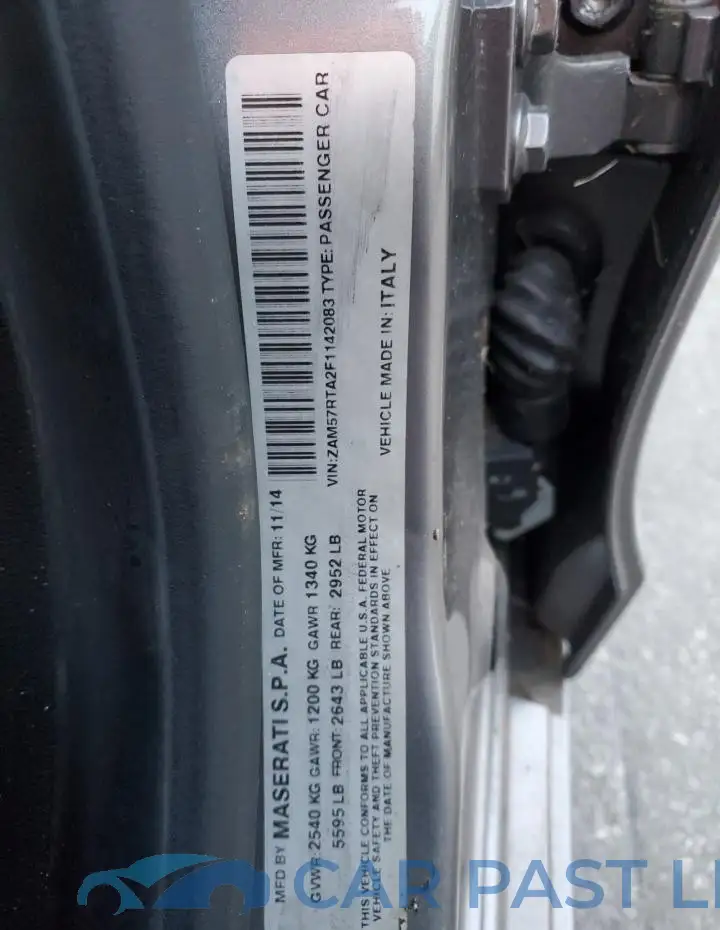 ZAM57RTA2F1142083# 13