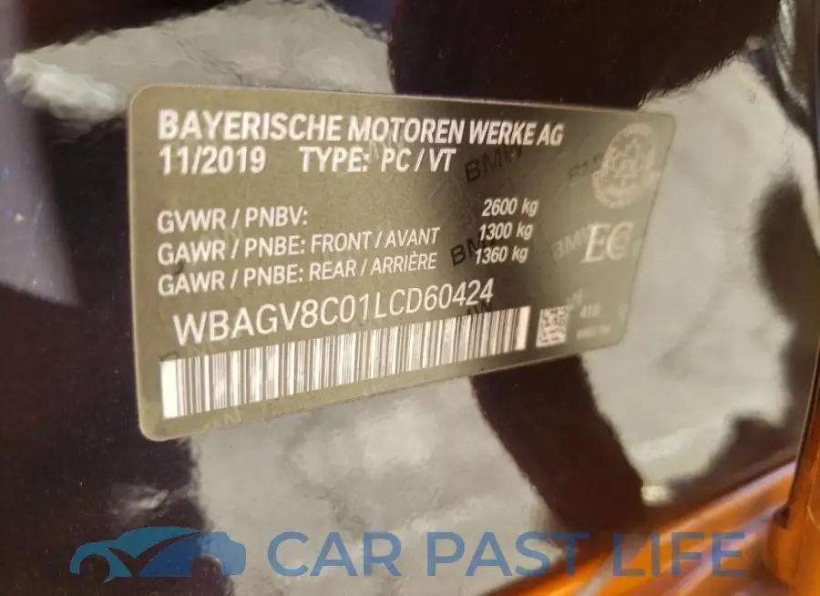 WBAGV8C01LCD60424# 13