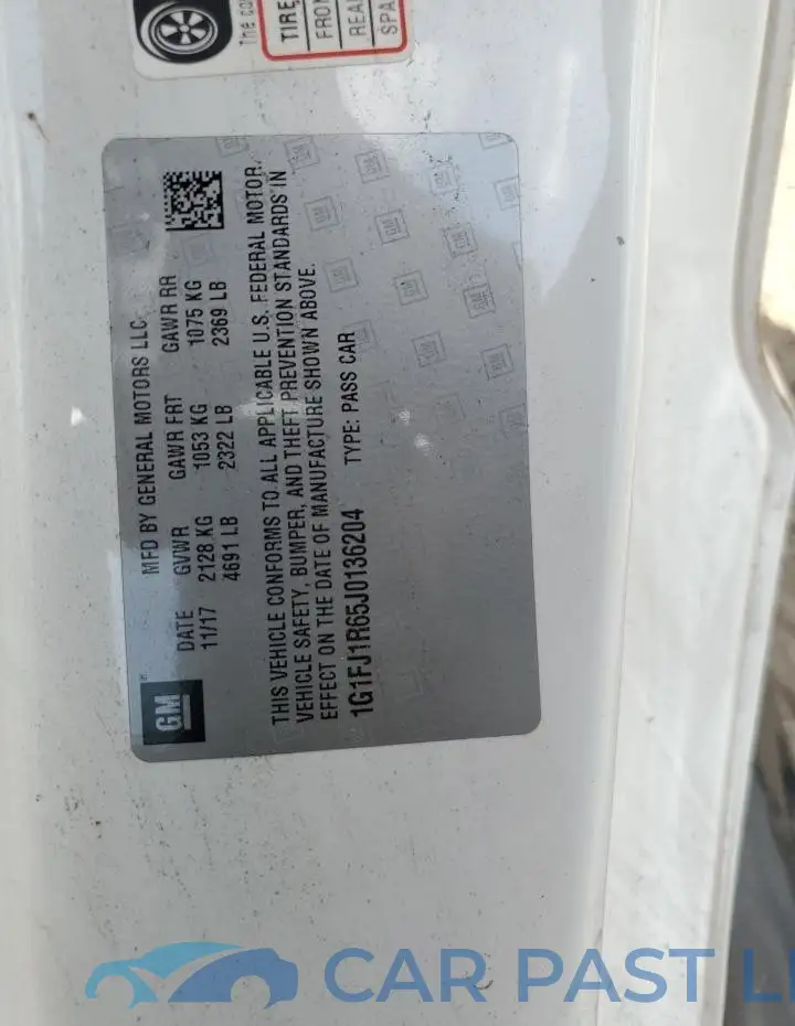 1G1FJ1R65J0136204# 12