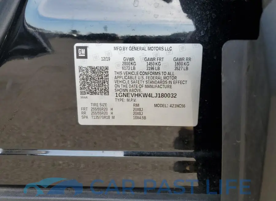 1GNEVHKW4LJ180032# 13