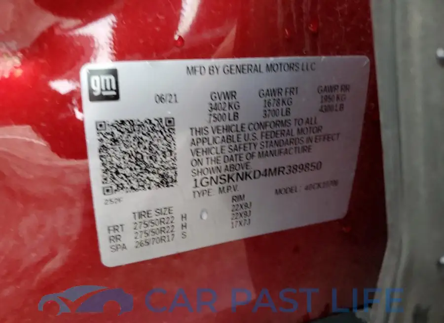 1GNSKNKD4MR389850# 13