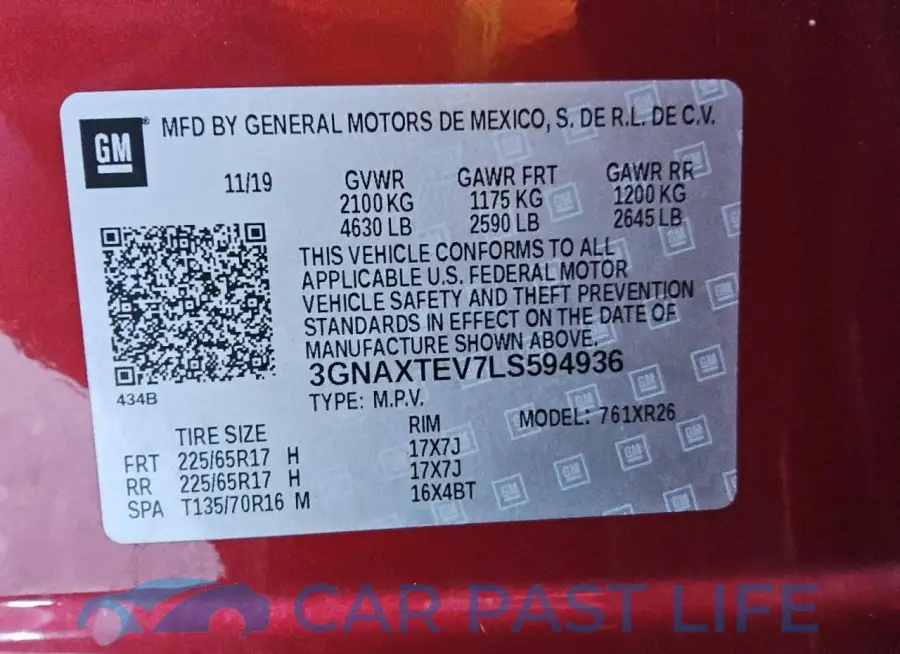 3GNAXTEV7LS594936# 13
