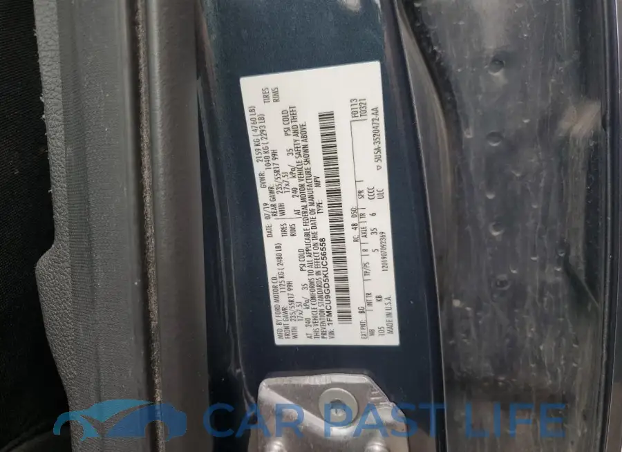 1FMCU9GD5KUC56558# 13