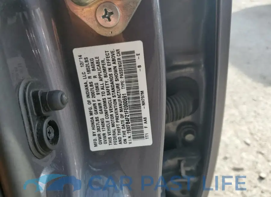 19XFB4F21FE000691# 12