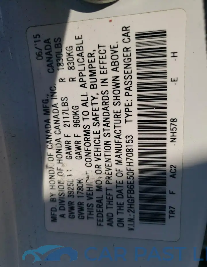 2HGFB6E50FH708153# 12